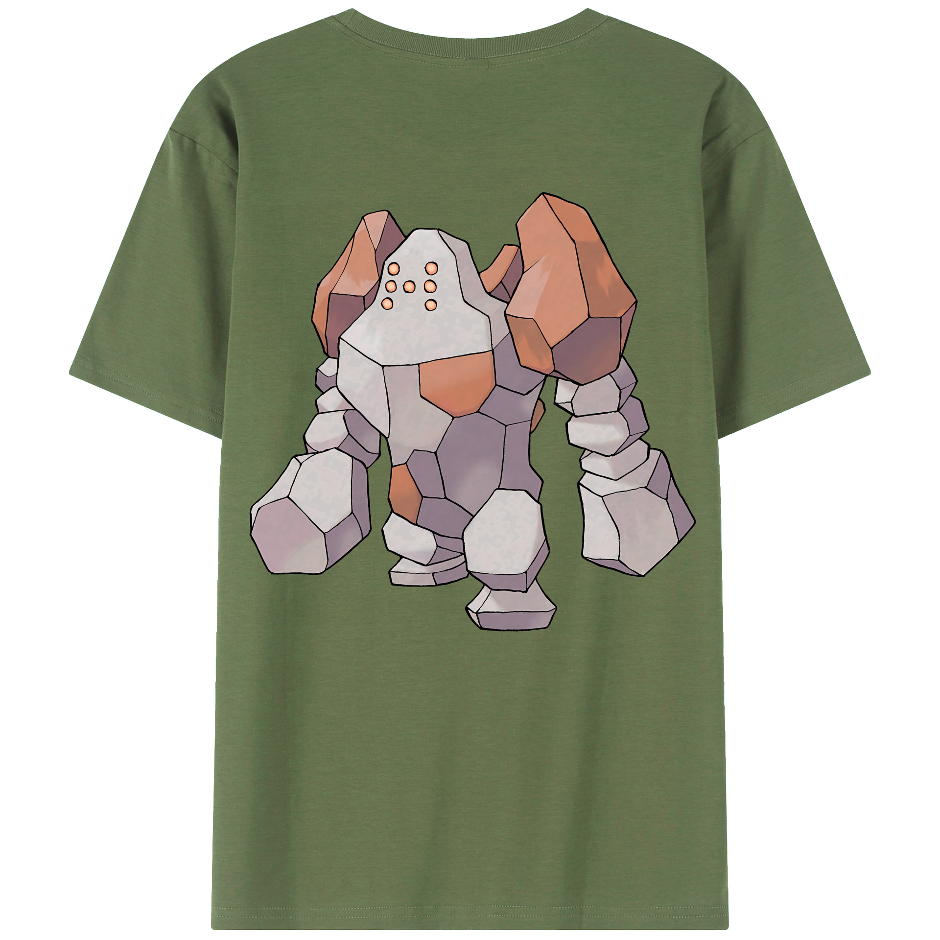 （画像用） ポケットモンスター Pokémon 綿100％ メンズ半袖Tシャツ（バックプリント） 通気性